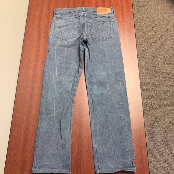 Men's 501 Levi’s Acid Wash High Rise Mom Jeans - Picture 5 of 8